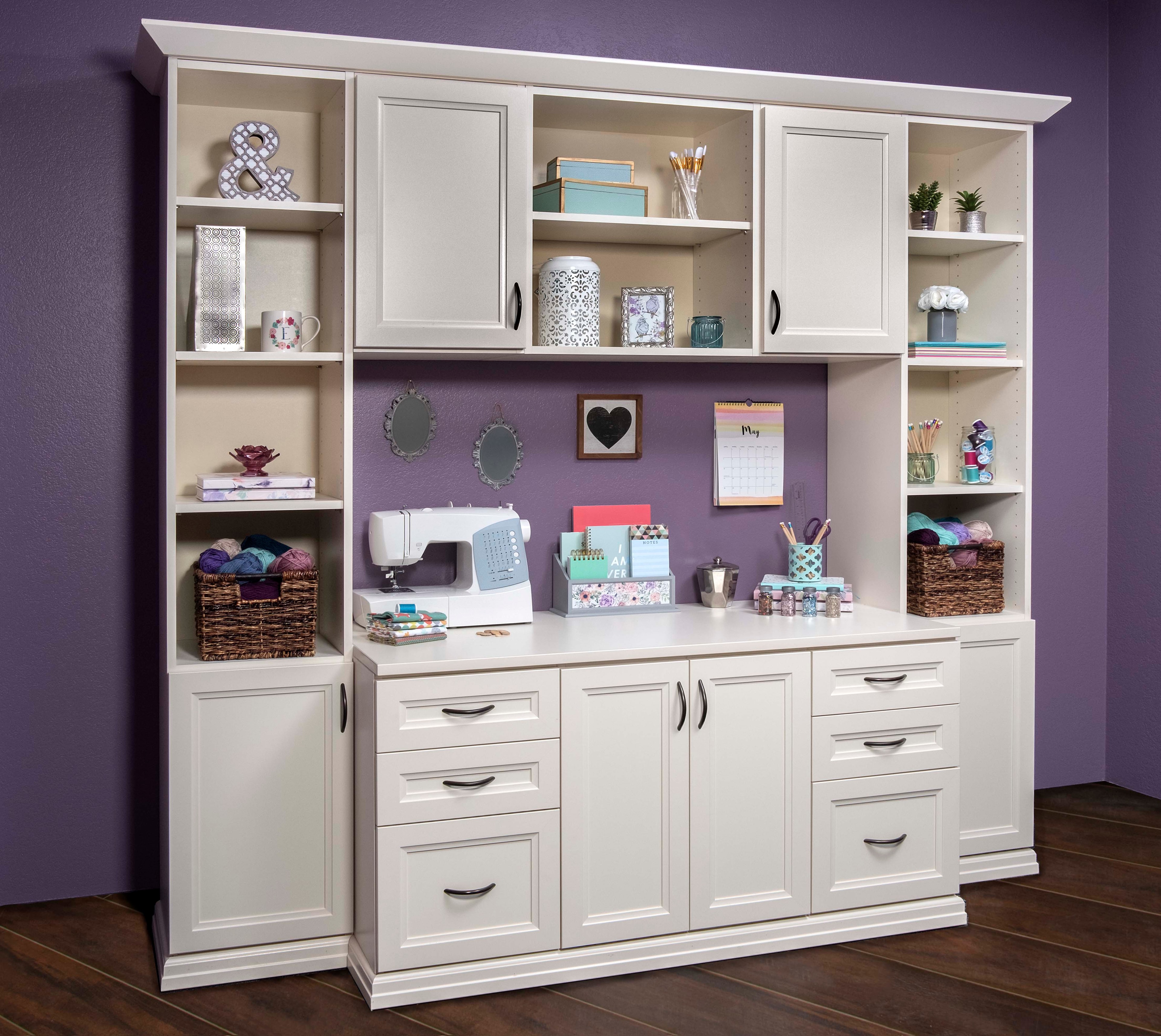 Antique White Allegra Craft Room